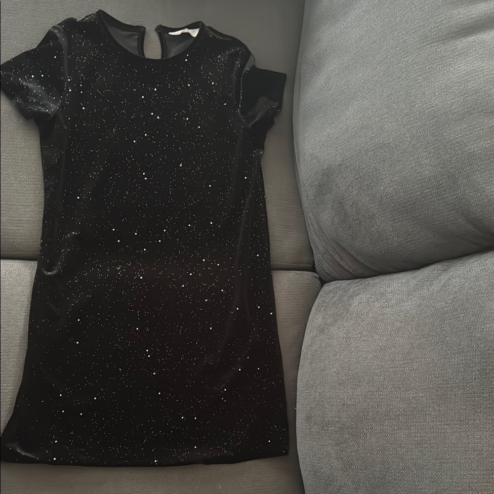H&M Black Sheath Dress Cocktail Short Sleeve